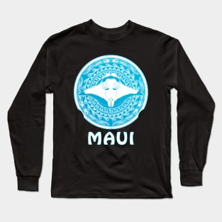 Manta Ray Shield of Maui Long Sleeve T-Shirt